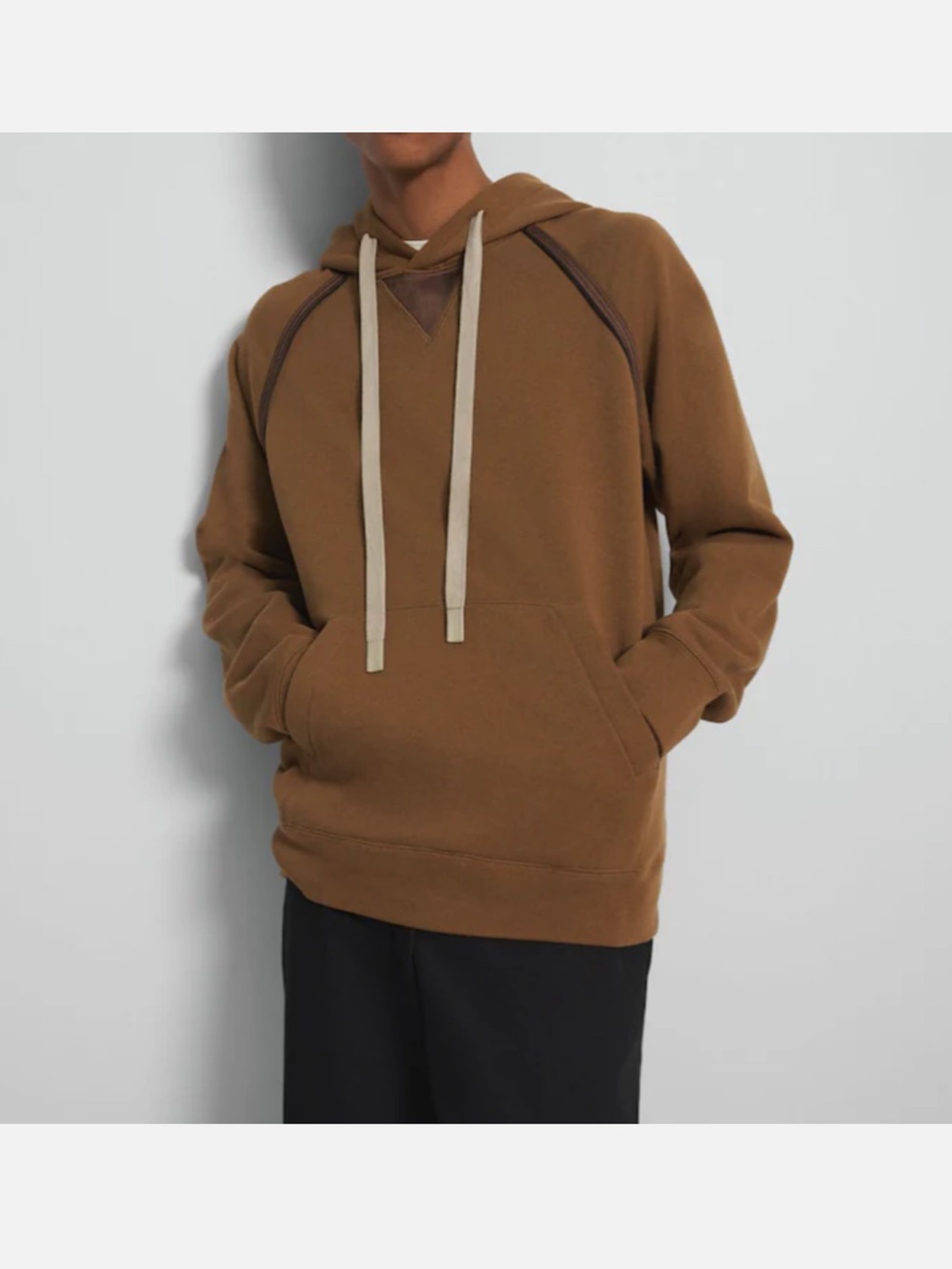 Theory Project Men's Cotton Terry Pullover Hoodie Brass Sweatshirt NEW WITH TAGS